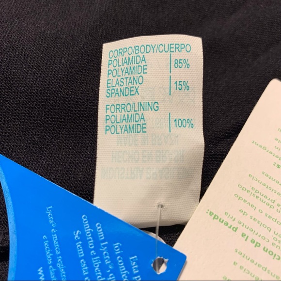 NWT Agua Doce Black One Piece Swimsuit - Picture 15 of 15